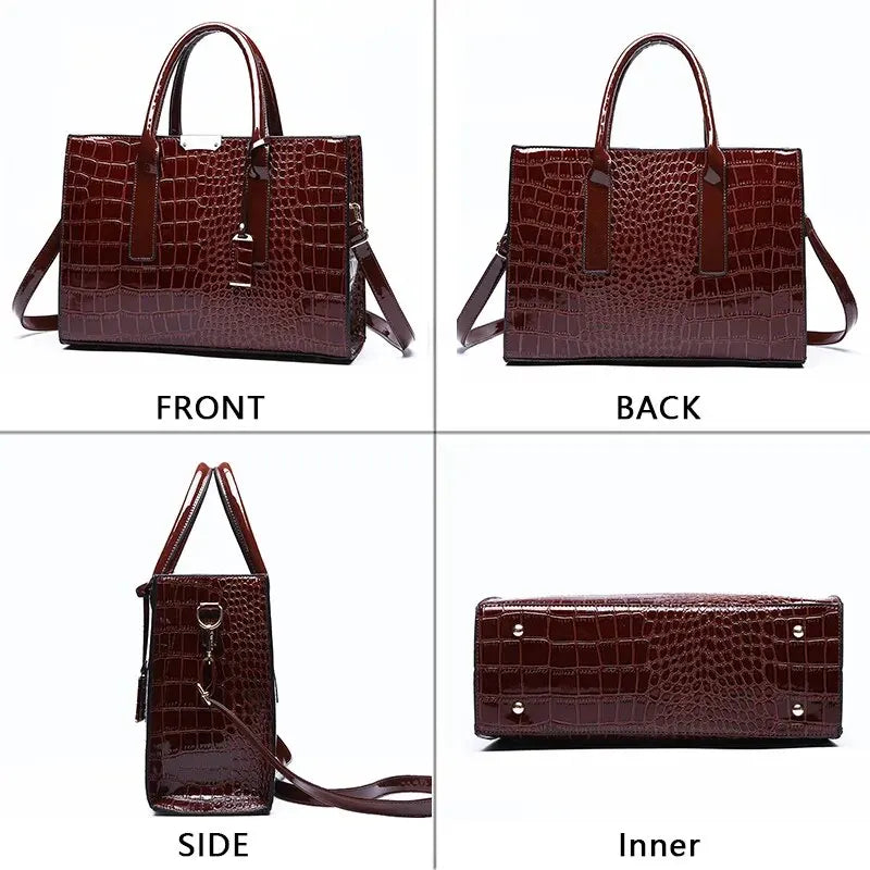 Maré Cacau™ Croco Handbag