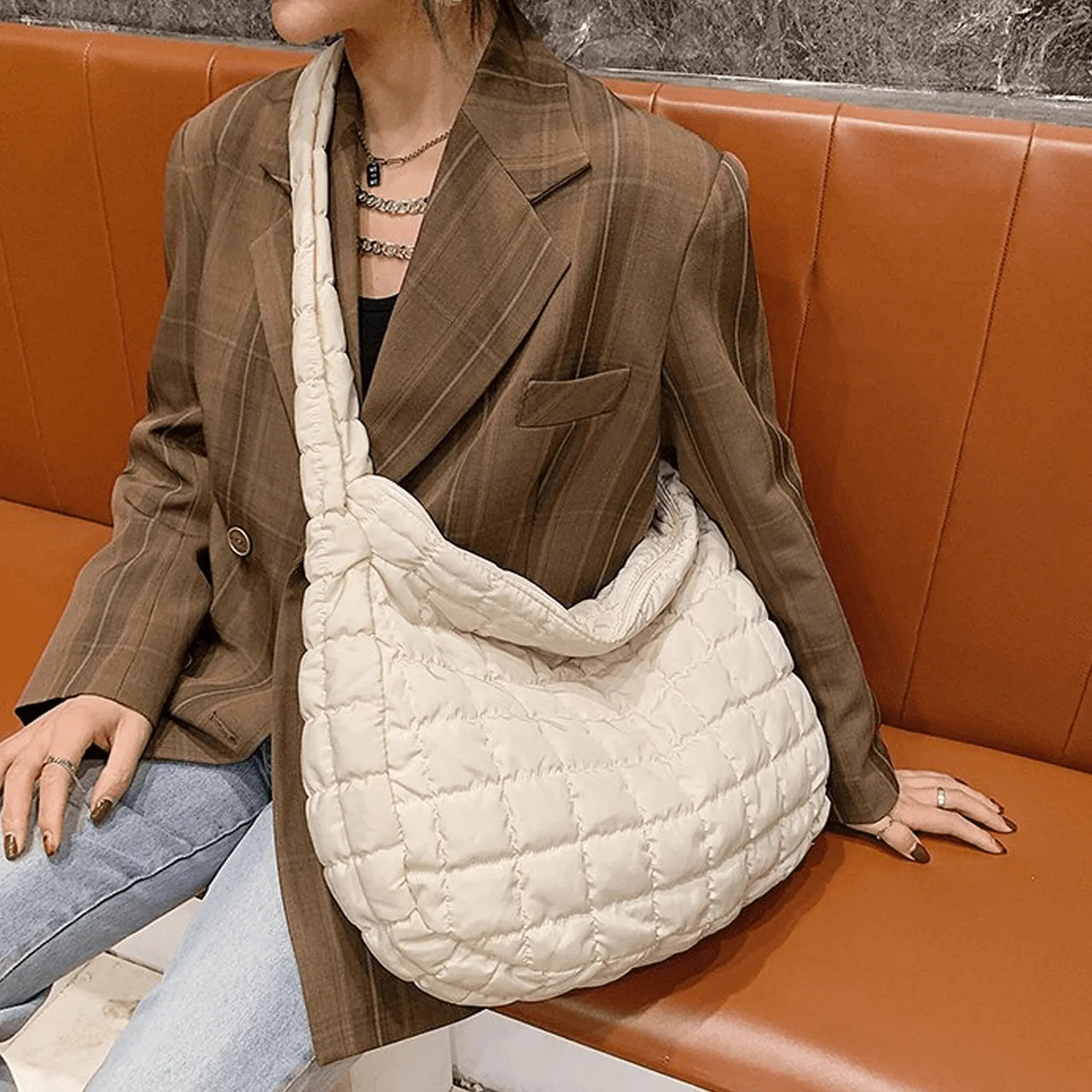 Maré Cacau™ Puffer Shoulder Bag